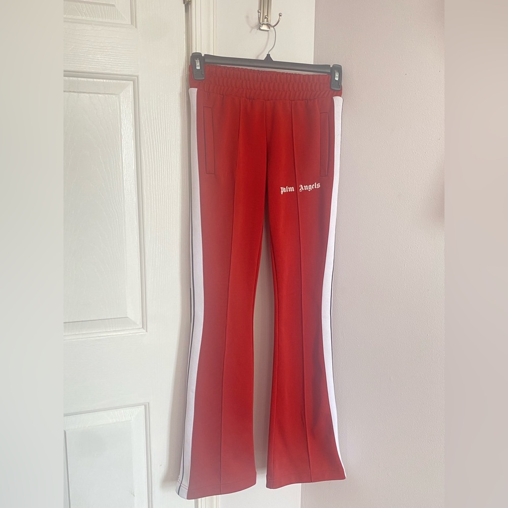 Palm Angels Classic Burgundy Track pants.